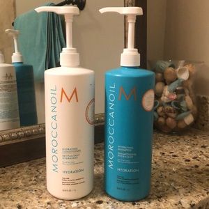Neverused Moroccan oil hydrating shamp/conditioner